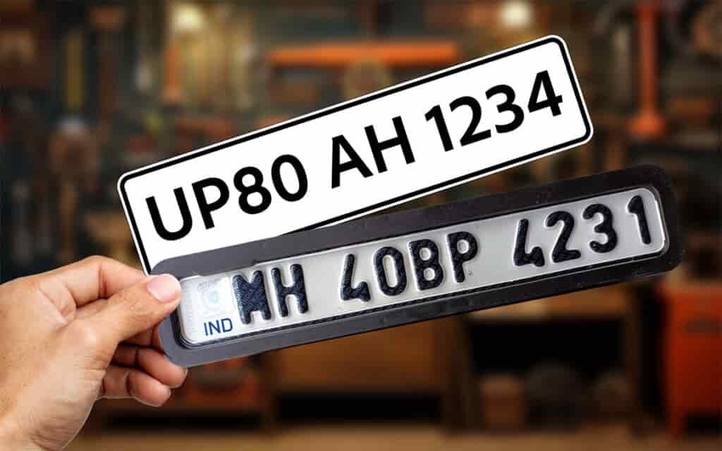 HSRP Number Plate